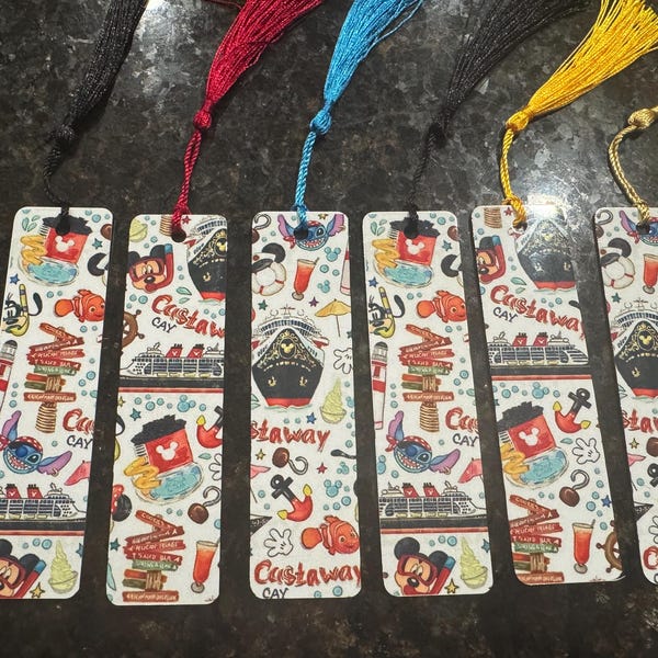 Disney Cruise bookmarks, set of 5, Fish Extender Gifts