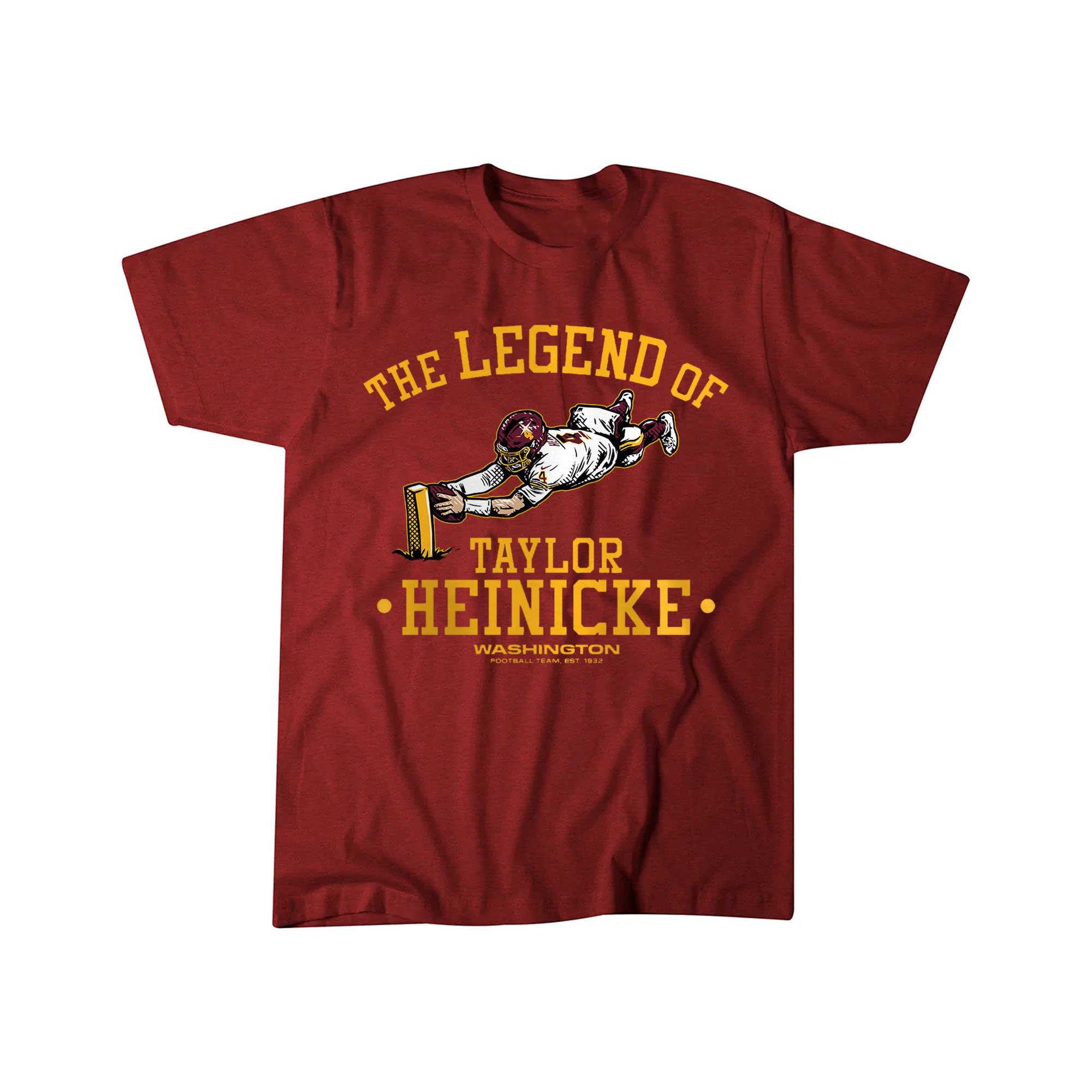 Discover Taylor Heinicke Shirt, The Legend of Taylor Heinicke T-Shirt