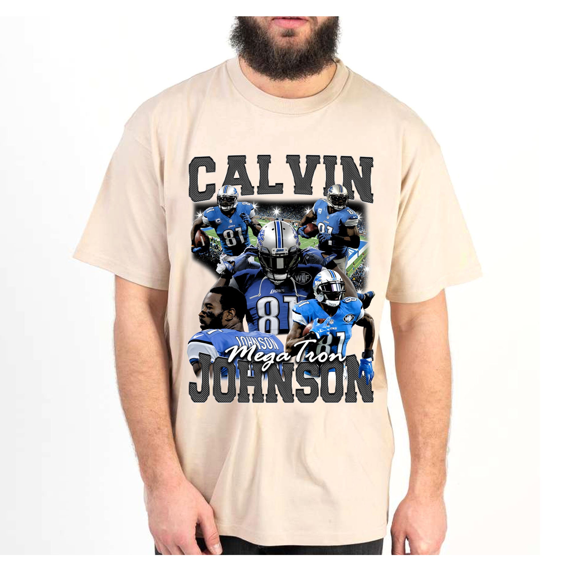 Discover Calvin Johnson Shirt, Vintage Calvin Johnson 90s Bootleg Style Rap