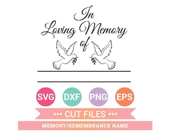 In Loving Memory SVG: Headstone Memorial Remembrance (Digital Download)