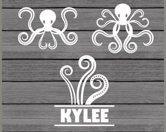 Download Octopus Monogram Svg Etsy