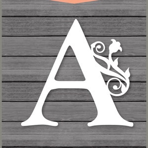 Alphabet Monogram Letters Wedding Invitation SVG Cut Files - Etsy