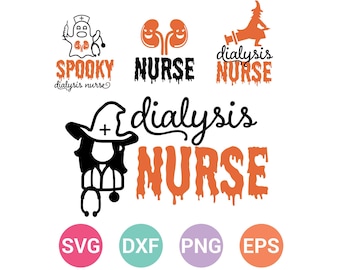 Dialysis Nurse Halloween Bundle svg, Dialysis Nurse png, kidneys svg, Cricut, Silhouette, Instant Download,Svg, Png, Eps, Dxf CF-372-DiaN