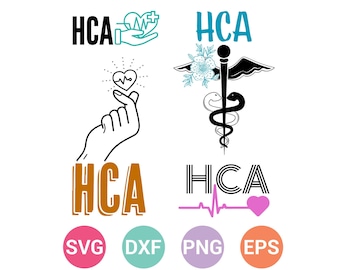 HCA svg, Health Care Aide Shirt svg, hca Shirt png, hca Bundle 4, geschnitten Datei Cricut, medizinische, Krankenschwester svg Bundle, Instant Download, CF-374-hca