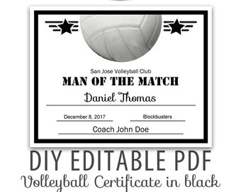 editable volleyball etsy volleyball award template