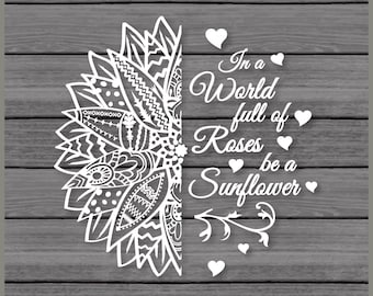 Free Free 176 Mandala Sunflower Svg Black And White SVG PNG EPS DXF File