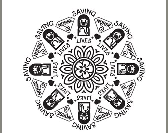 Free Free Nurse Mandala Svg 150 SVG PNG EPS DXF File
