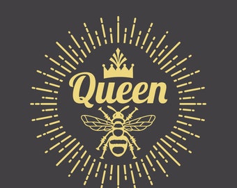 Queen Bee Lol Svg Etsy