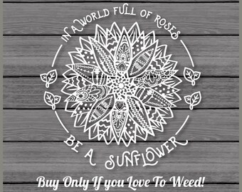 Download Sunflower Mandala Etsy
