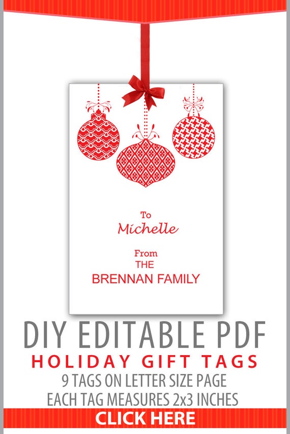 Items similar to Editable PDF Printable Happy Holidays Christmas ...