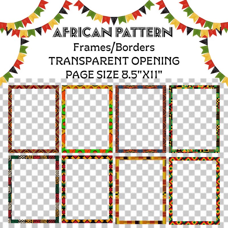 African Border Art Print - Etsy