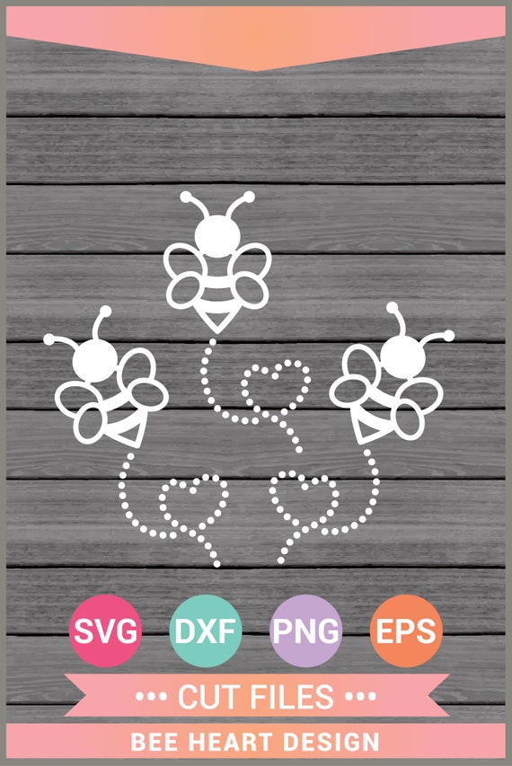 Download Bee Heart Svg Cut Files Cricut Design Space Etsy SVG, PNG, EPS, DXF File