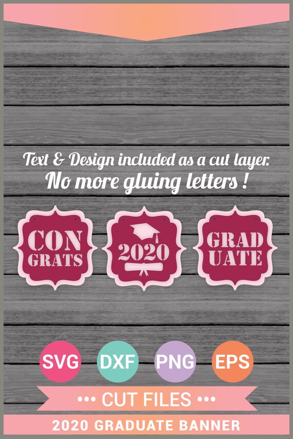 Download 2020 Graduate Graduation Banner Svg Cut Files Vinyl Cricut Etsy