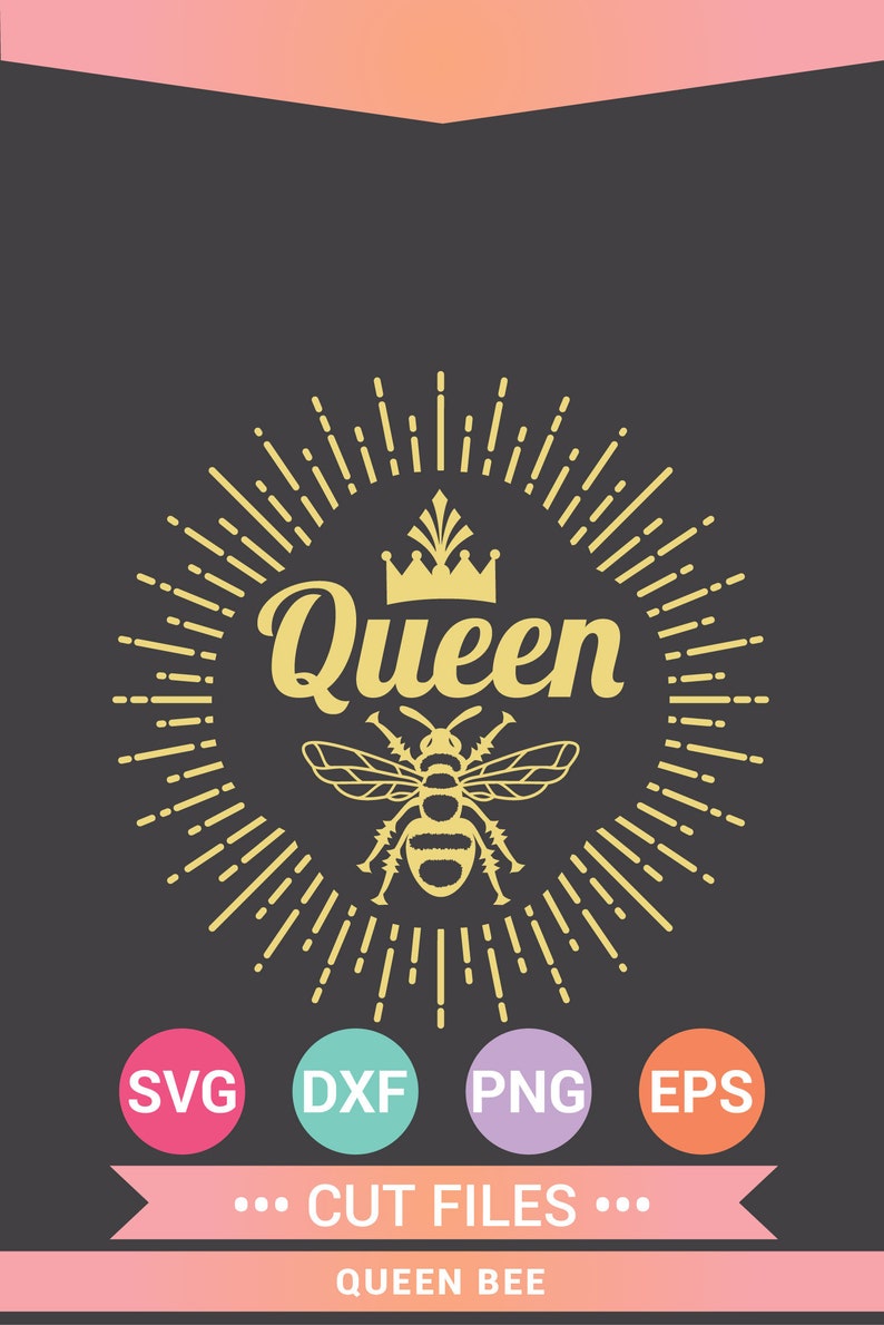 Queen Bee Crown SVG Queen Bee Png Queen Bee Tshirt Cricut Etsy