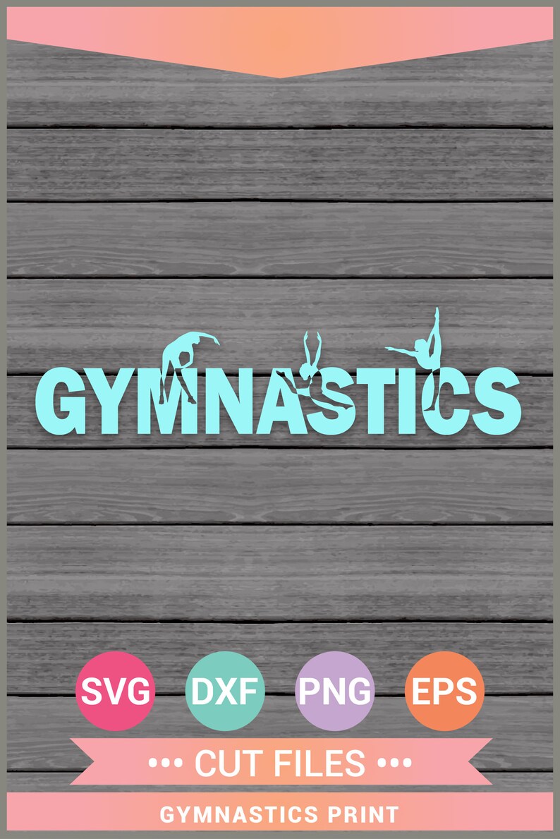 Download Gymnastics Print SVG Cut Files Cricut Design Space | Etsy