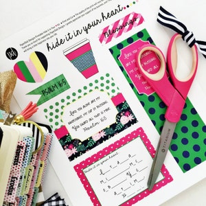 Bible Journaling Instant Download Printable, Bible Verse Kit, Bible Verse Cards