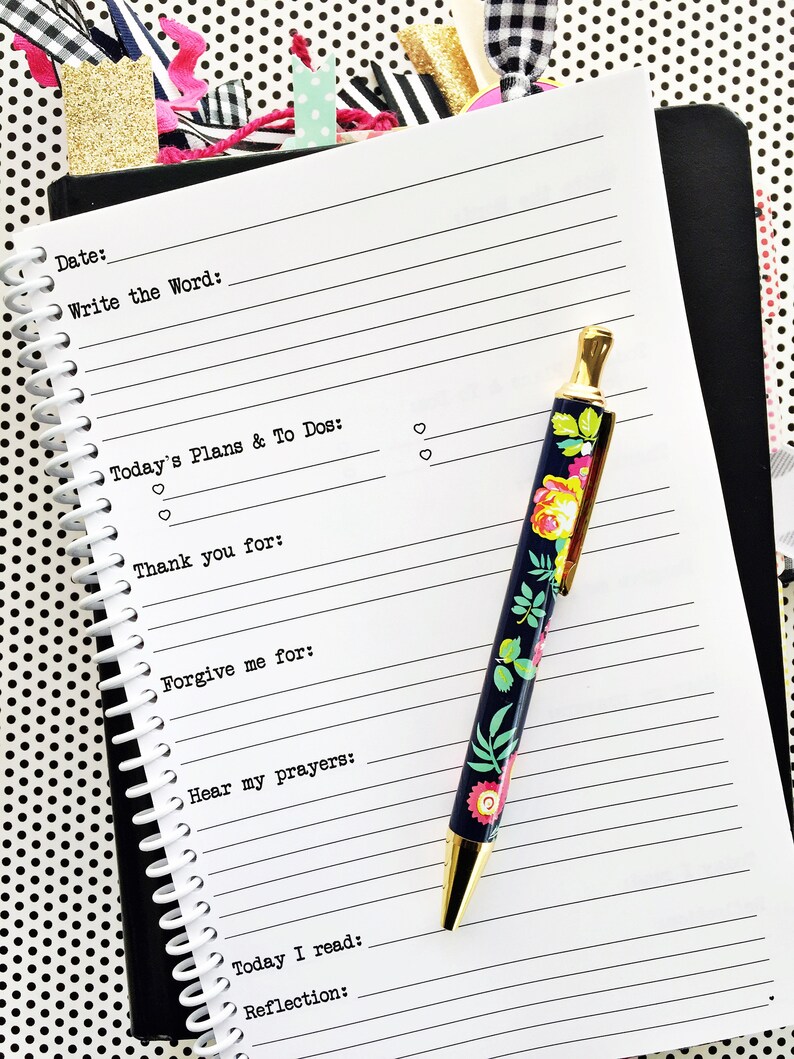 Personalized Prayer Journal Daily Devotional Book Daily Etsy personalized-prayer-journal-daily-devotional-book-daily-etsy