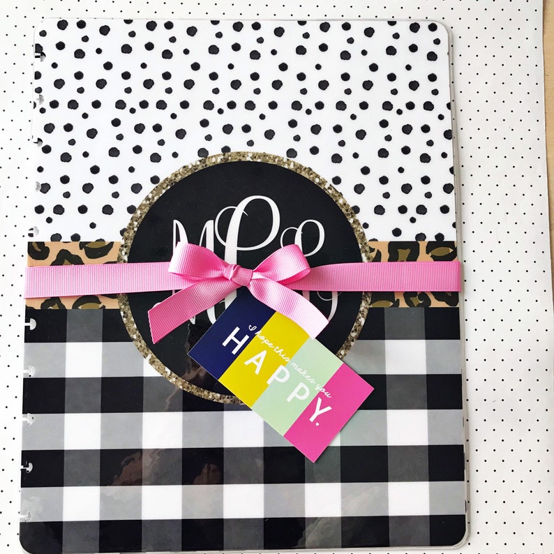 Disc Bound Junior Happy Planner Cover Set Personalized Cover Etsy