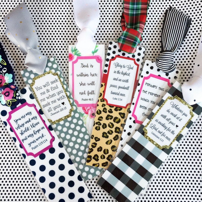Bible Verse Bookmark for girls ribbon bookmark Bible Etsy