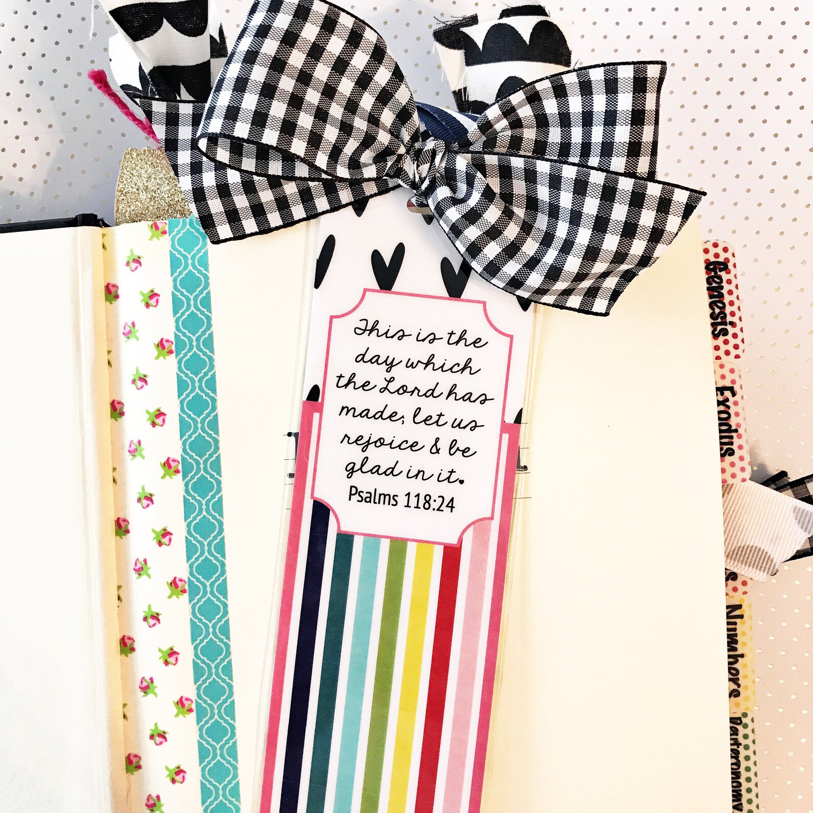 Bible Verse Bookmark ribbon bookmark Bible Journaling Bible | Etsy