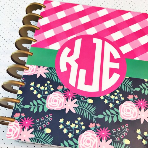 Personalized Happy Planner Cover Set Custom Front and Back Etsy