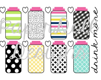 PRINTABLE, INSTANT DOWNLOAD, water tracker, planner insert, planner accessory, planner accessories, drink more water, fitness planner