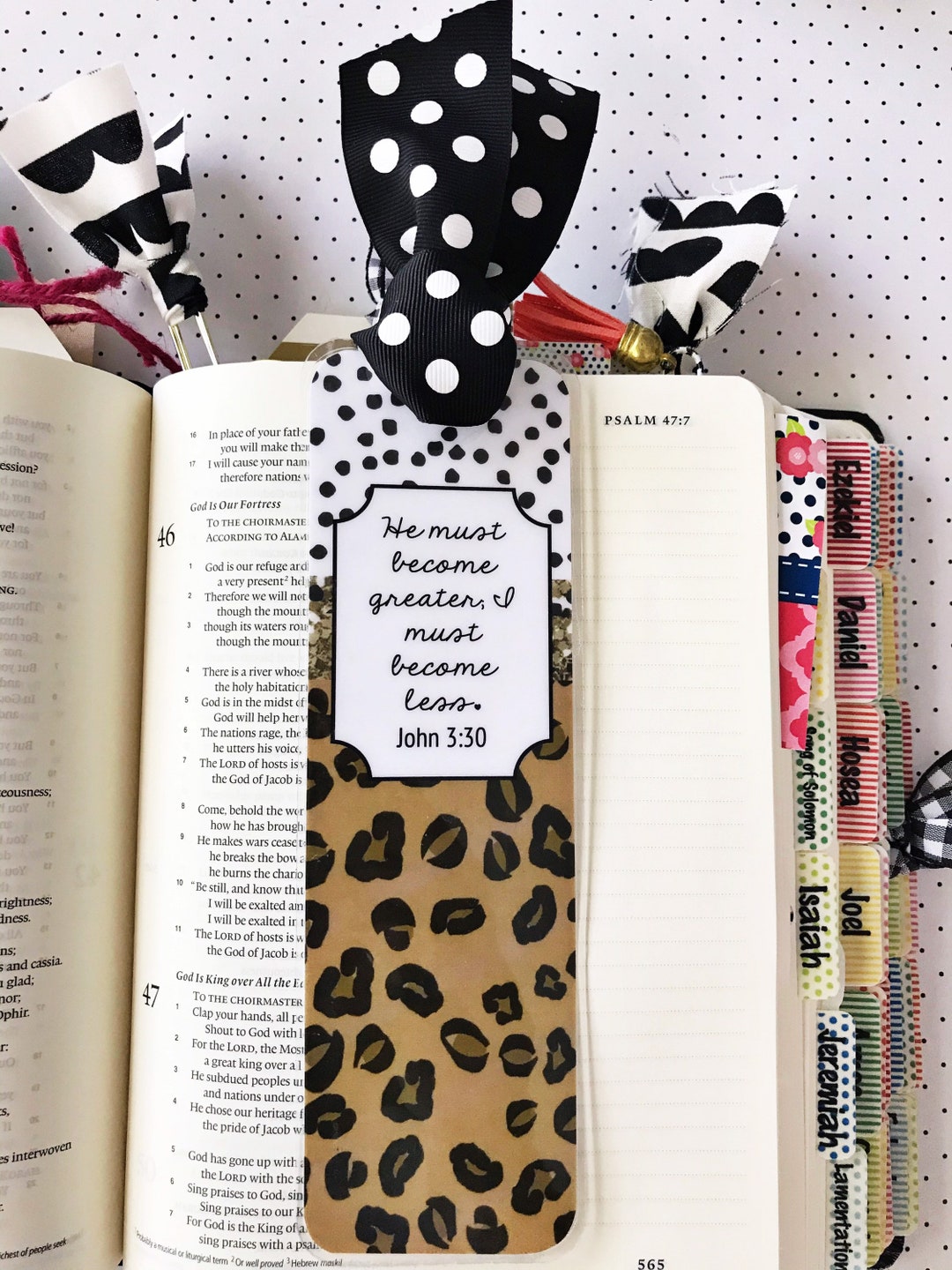 Bible Verse Bookmark for Women, Ribbon Bookmark, Bible Journaling