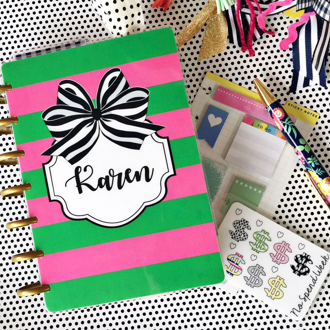 Custom Happy Planner Cover Set Personalized Planner Cover Etsy