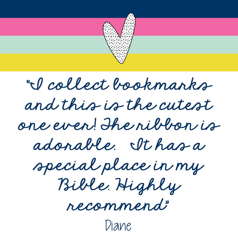 Personalized Bookmark Ribbon Bookmark Custom Bookmark Gift Etsy