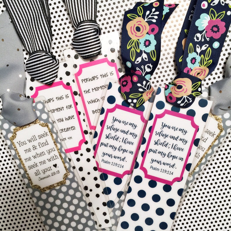 Bible Verse Bookmark Ribbon Bookmark Bible Journaling Bible Etsy