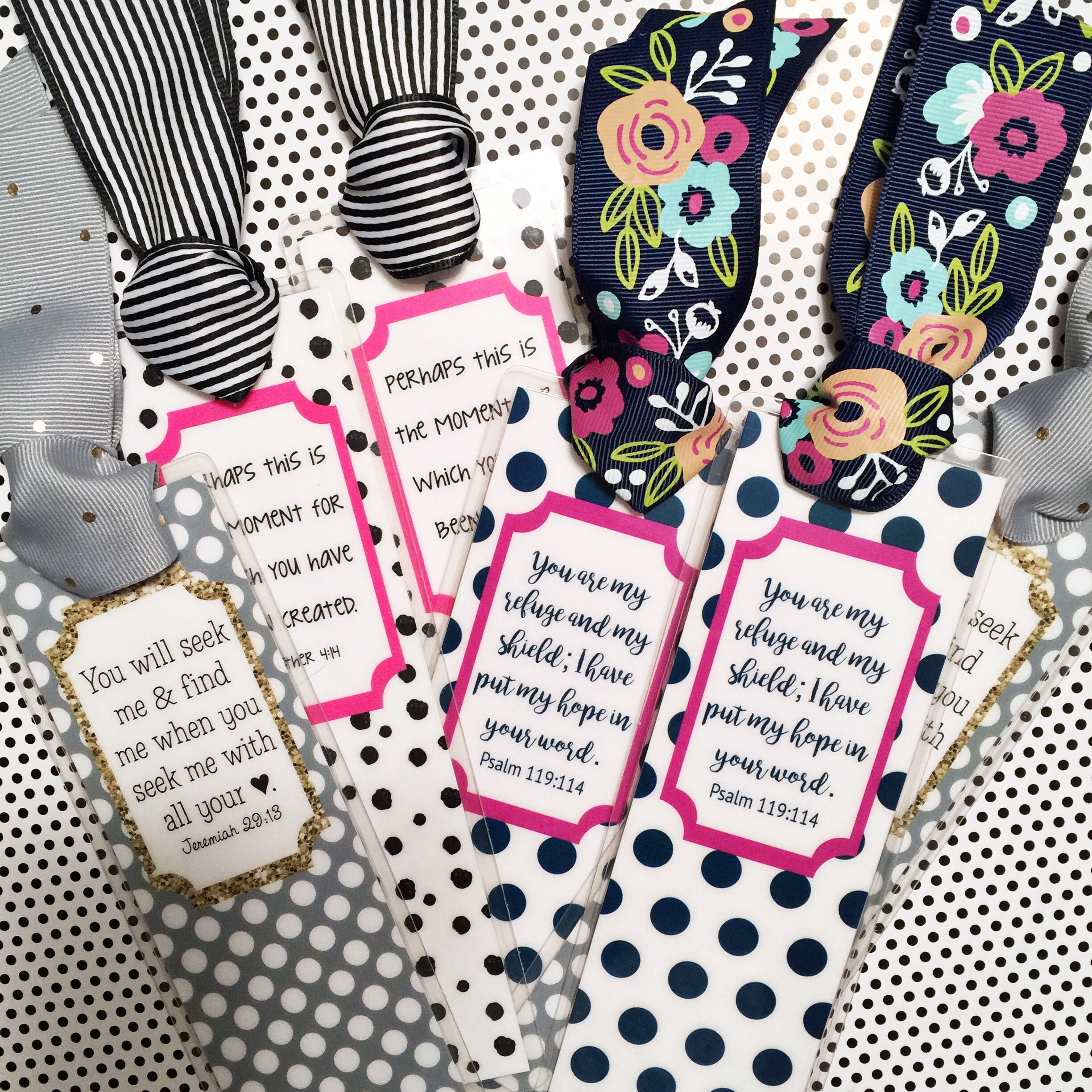 Bible Verse Bookmark ribbon bookmark Bible Journaling Bible Etsy