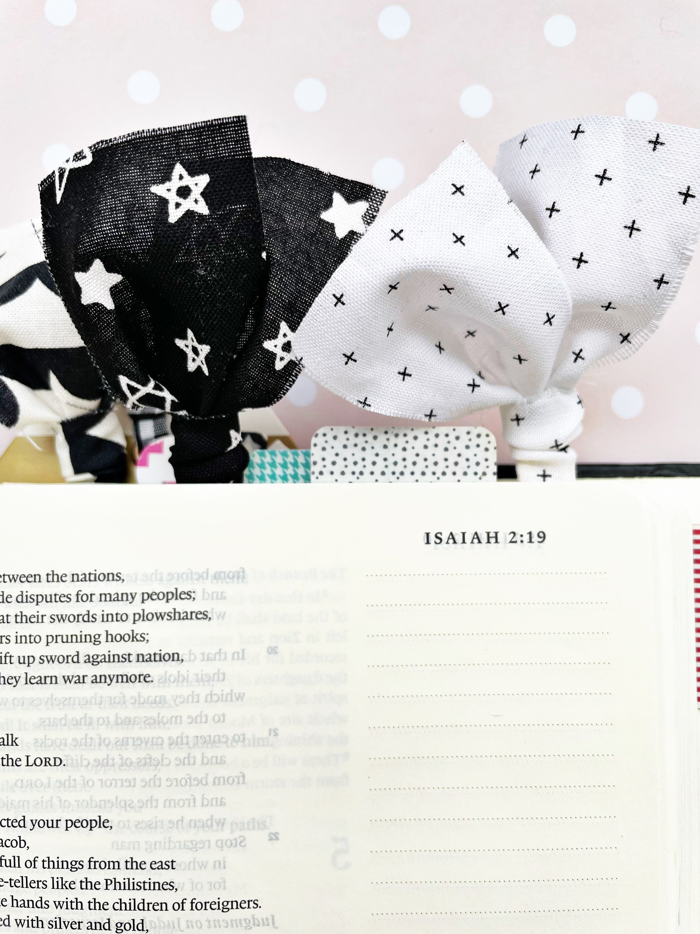 Fabric Set Journal Clips, Bible Clips, Stationery Clips, Planner