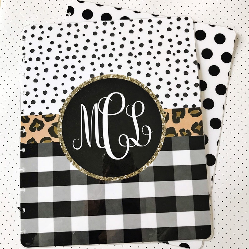 Disc Bound Junior Happy Planner Cover Set Personalized Cover Etsy