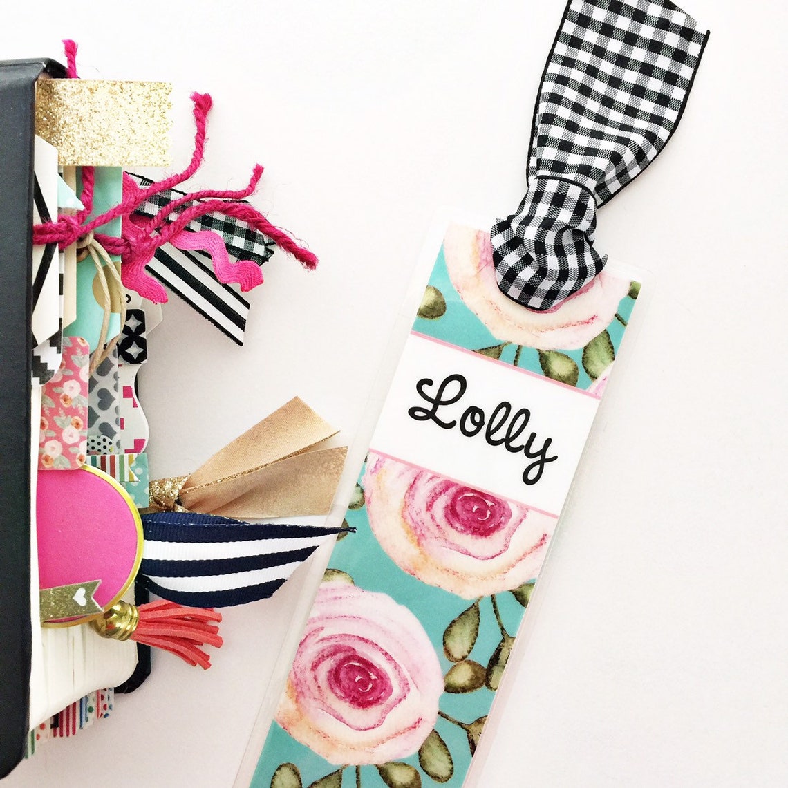 Personalized Bookmark ribbon bookmark custom bookmark gift Etsy