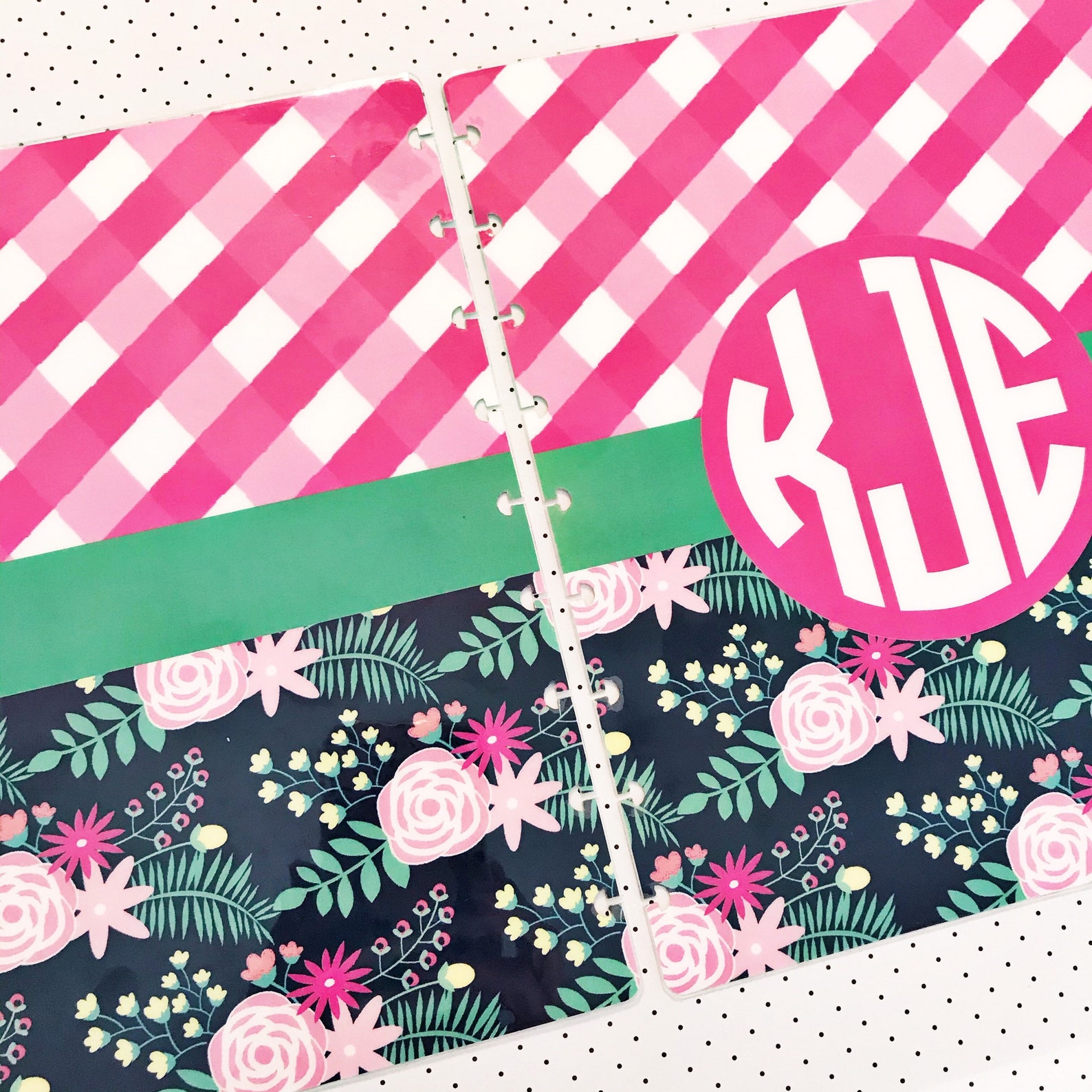 Personalized Happy Planner Cover Set Custom Front and Back Etsy