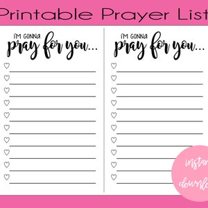 DRUCKBARE Gebetsliste, digitaler Planer Einsatz, Bibel Journaling Gebetsliste, Gebet, Gebetstagebuch, DOWNLOAD Gebetsseite, Glaubensplaner