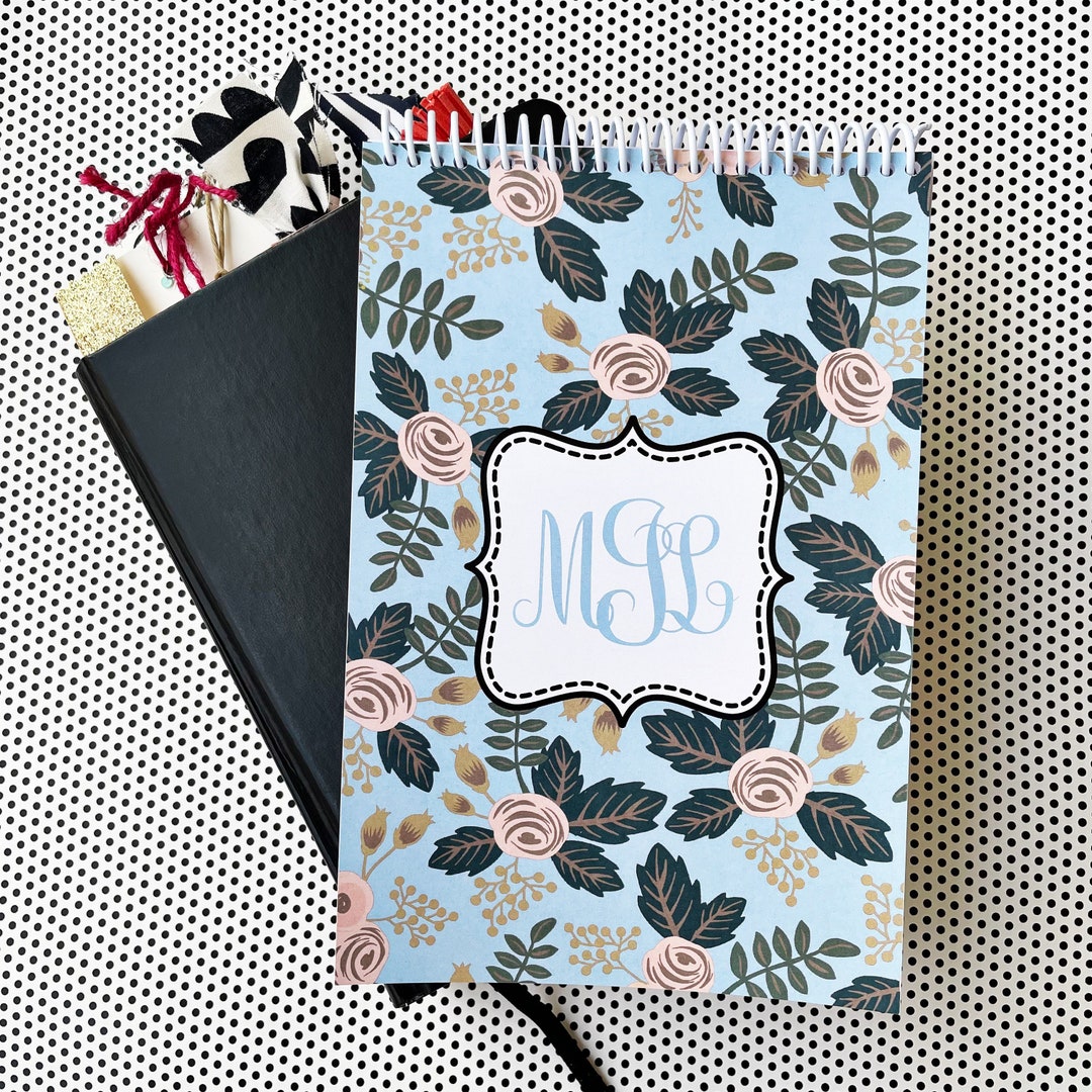 Personalized Steno Spiral Personalized Notebook Monogrammed Etsy