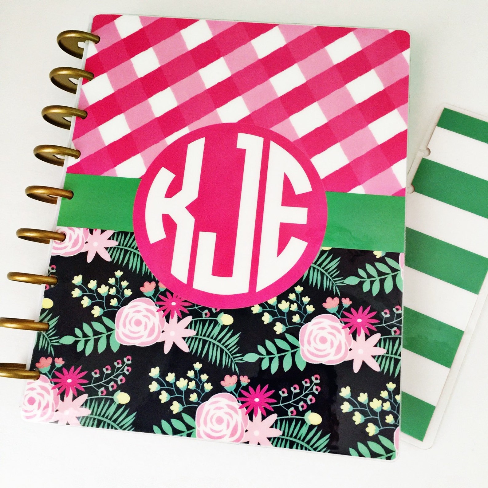 Personalized Happy Planner Cover Set Custom Front and Back Etsy