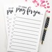 PRINTABLE Prayer List, Digital Planner Insert, Bible Journaling Prayer ...