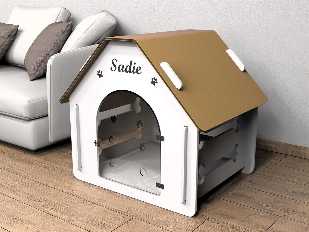 Personalized Dog House, Puppy Dog House, Wooden Dog Crate, Dog Kennels ...