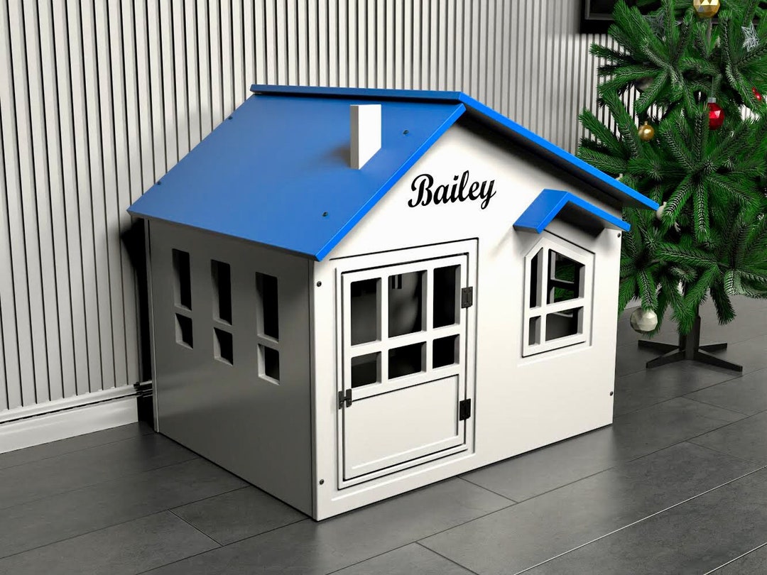 Image showcasing Puppy Dog House, Wooden Dog Crate, Dog Kennels, Modern Dog Crate, Puppy ...