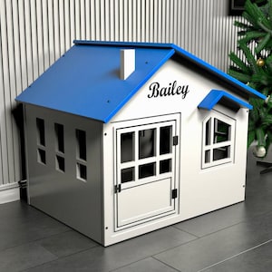 Puppy Dog House, Wooden Dog Crate, Dog Kennels, Modern Dog Crate, Puppy Gift, Dog Gift, Dog Furniture, Dog Bed