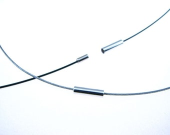 Black 16 inch Magnetic Neckwire for Pendants.  Perfect addition to any pendant sold in my shop.