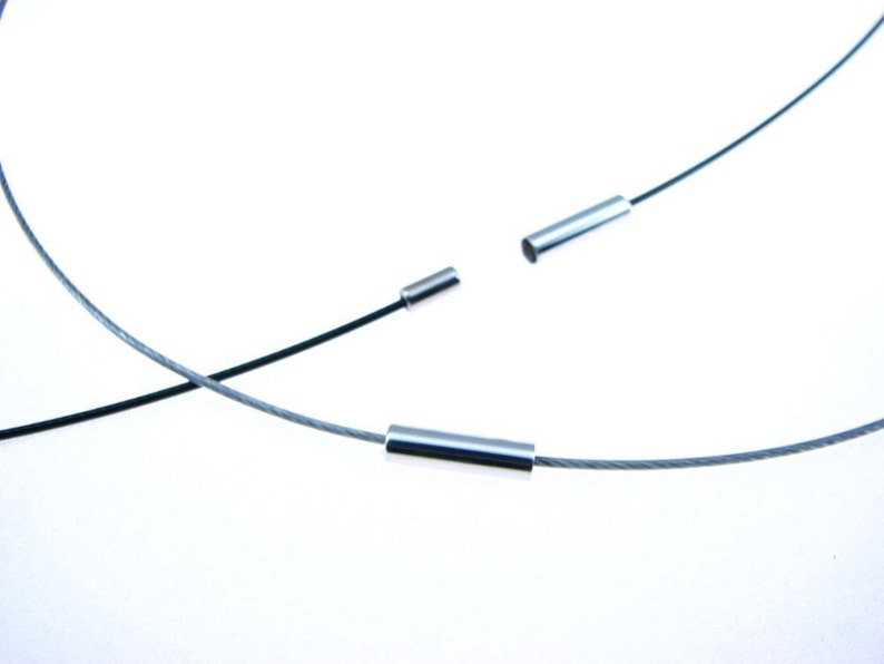 Black 16 inch Magnetic Neckwire for Pendants. Perfect addition to any pendant sold in my shop. image 1