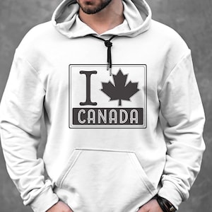 I love Canada, Canada svg, Canada Day svg, maple leaf svg, downloadable cut file for Circut and sublimation png for DIY Crafting