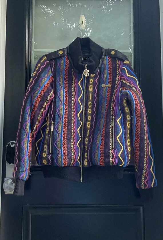 Coogi Austrailia Vtg Womens 3D Knit Multicolor Bubble Jacket in Large No Hood Etsy UK