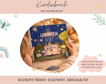 Kinderbuch: Der kleine Drache Aurelio und sein inneres Leuchten (Handgezeichnet)