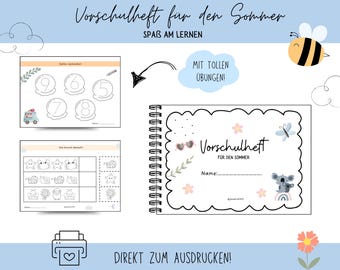 Preschool booklet for the summer!