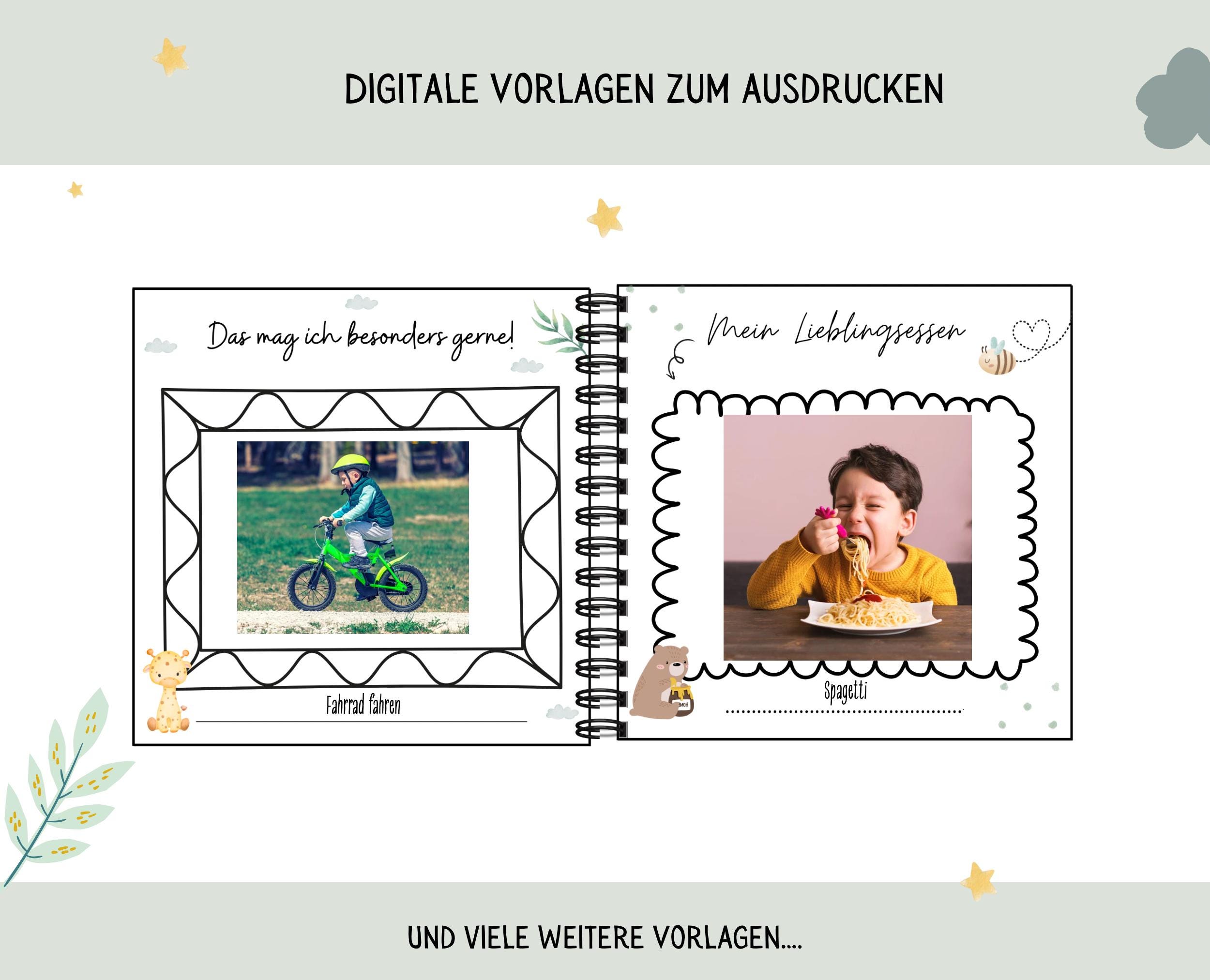 Ich–Buch (PDF Vorlagen) - Etsy.de