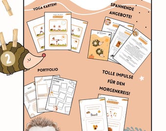 Herbst-Paket für die Kita – über 60 liebevoll gestaltete Vorlagen
